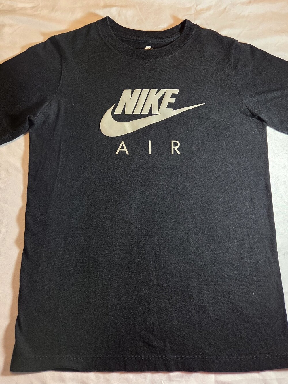 Nike Black Short-Sleeve Tee with White Nike Air Logo